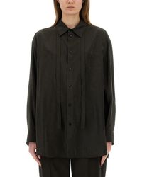 Lemaire - Camicia Lunga Con Cravatta - Lyst