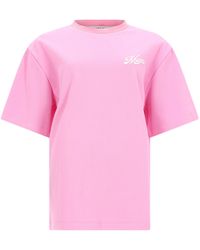 MSGM - Logo Crew Neck T-Shirt - Lyst