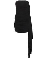 Alexander Wang - Dress Mini Draped Cupro - Lyst