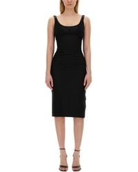 Versace Jeans Couture - Dress With Buckles - Lyst