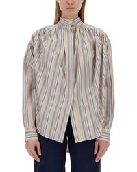 Etro - Regular Fit Stripe Pattern Blouse - Lyst