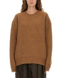 Saint Laurent - Thick Knit Pullover - Lyst