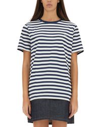 A.P.C. - A. P.C. T-Shirt A Righe - Lyst
