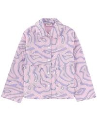 PUCCI - Pucci Printed Short Down Jacket - Lyst