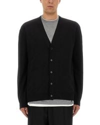 Jil Sander - Classic V-Neck Merino Wool Cardigan - Lyst