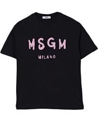 MSGM - T-Shirt With Logo - Lyst