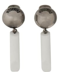 Moschino - Orecchini Con Logo - Lyst