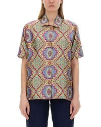 Etro - Silk Printed Shirt - Lyst