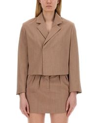Alysi - Cropped Jacket - Lyst