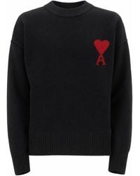 Ami Paris - Round-Neck Knitwear - Lyst