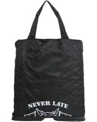 Maison Margiela Shopping Bag In Technical Fabric - Black