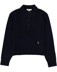 Sporty & Rich - Cashmere Polo Shirt - Lyst