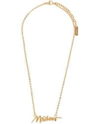 Moschino - Logo Necklace - Lyst