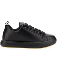 Bottega Veneta - Mini Leather Sneaker With Rubber Sole - Lyst