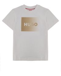 HUGO - T-Shirt Con Stampa Logo Sfumato - Lyst