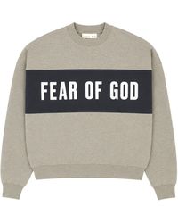 Fear Of God - Felpa Cropped Con Stampa - Lyst