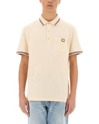 Valentino - Polo Con Patch Vlogo - Lyst