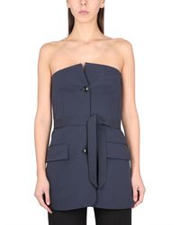 Our Legacy - Tailored Strapless Top With Belted Waist - Lyst