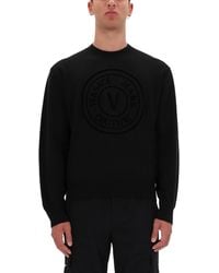 Versace Jeans Couture - Jersey With V-Emblem - Lyst