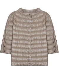 Herno - Margherita Short-Sleeve Quilted Jacket - Lyst