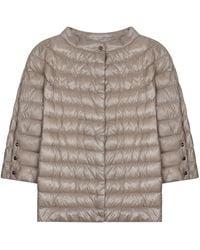 Herno - Margherita Short-Sleeve Quilted Jacket - Lyst