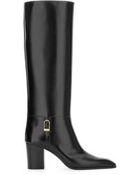 Saint Laurent - Leather Julia 70 Boots - Lyst