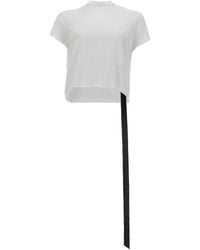 Rick Owens - Solid Mock Collar T-Shirt - Lyst
