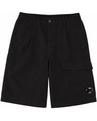 C.P. Company - Shorts Cargo Con Patch Logo - Lyst