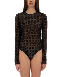 Givenchy - Monogram Tulle Bodysuit - Lyst