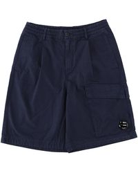 C.P. Company - Shorts Cargo Con Patch Logo - Lyst
