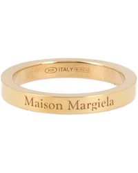 Maison Margiela - Anello Con Logo - Lyst