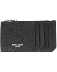 Saint Laurent - Portacarte - Lyst