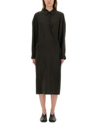 Lemaire - Straight Collar Twisted" Dress - Lyst
