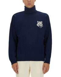 Maison Kitsuné - Knitted Sweater - Lyst