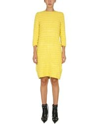 Balenciaga - Tweed Knit Back-to-front Short Dress - Lyst