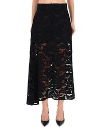 Patou - Lace Midi Skirt - Lyst