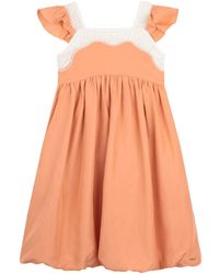 Chloé - Silk Mini Dress With Straps For Girls - Lyst