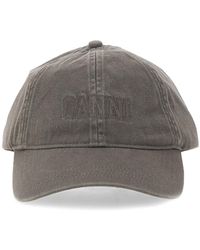 Ganni - Baseball Hat With Logo - Lyst