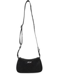 KARL LAGERFELD - Borsa A Tracolla Con Strass - Lyst