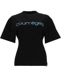 Courreges - T-Shirt Con Logo - Lyst