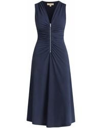 MICHAEL Michael Kors - Midi Dress With Zipper - Lyst