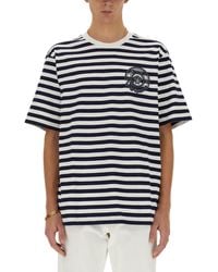 Versace - Striped T-Shirt - Lyst