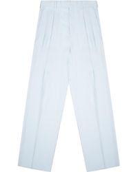 Bottega Veneta - Silk Blend Tailored Pants - Lyst