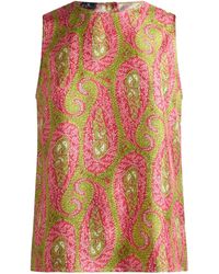 Etro - Tank Top With Side Vents - Lyst