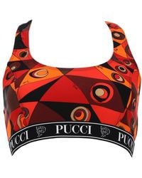 PUCCI - Top Bra Con Stampa - Lyst