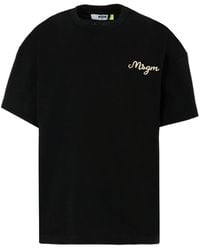 MSGM - T-Shirt With Logo - Lyst