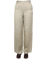 Alysi - Satin Trousers - Lyst