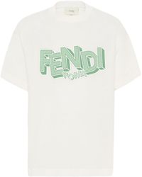 Fendi - T Shirt With Logo - Lyst