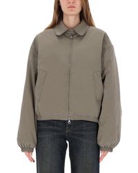 Our Legacy - Boxy Oversized Sports Jacket With Elasticated Hem - Lyst