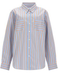 Dries Van Noten - Striped Cotton Button-Down Shirt - Lyst